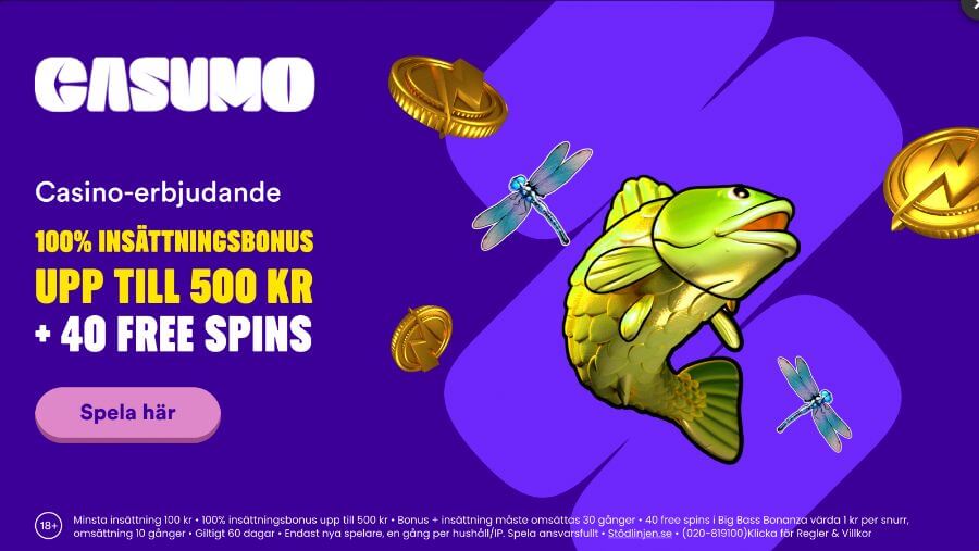 Testa Casumo Casino med en bonus