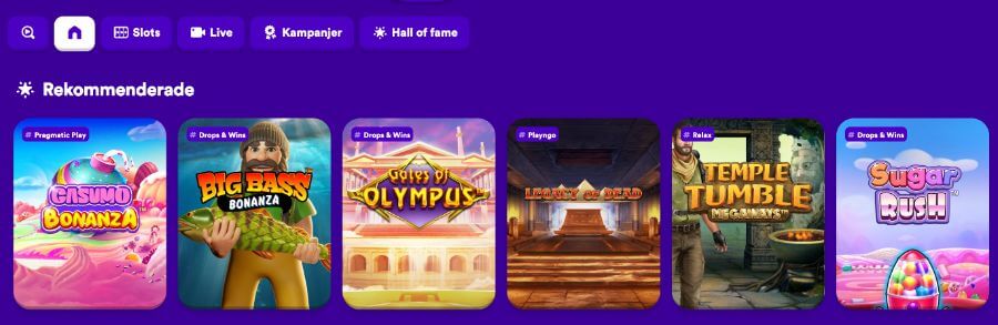 Många Casumo slots att välja