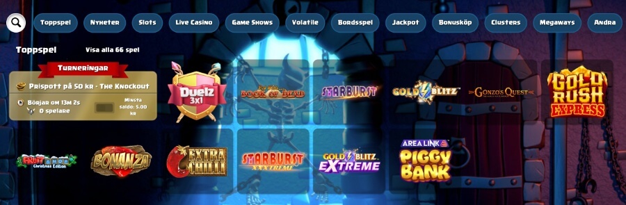 Slots hos Duelz