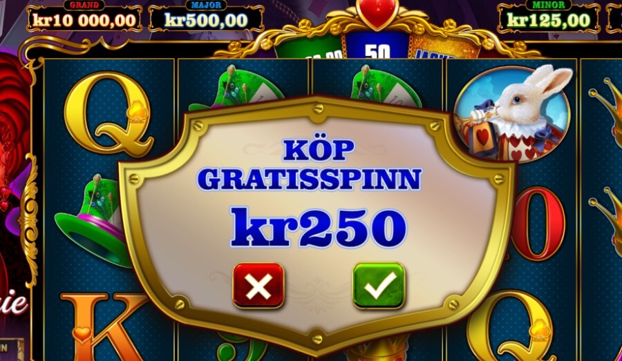 Bonusköp i Queenie slot.