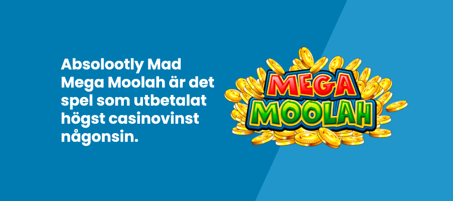 Absolootly Mad Mega Moolah med störst vinst någonsin