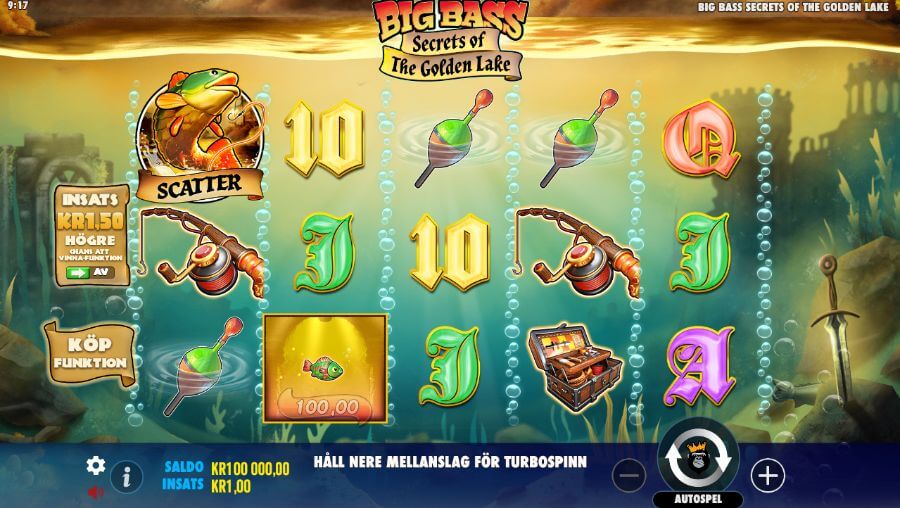 Big bass secrets of the golden lake rutnät.