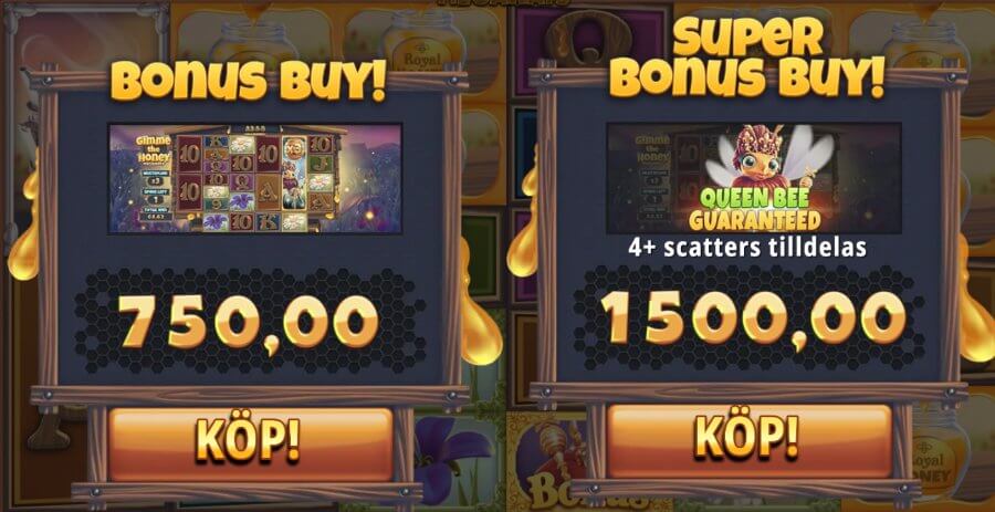 Bonusköpfunktionen i Gimme The Honey Megaways