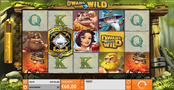 Dwarfs Gone Wild slot Bonus