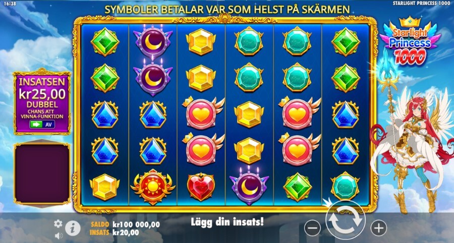Starlight Princess 1000 huvudspelet