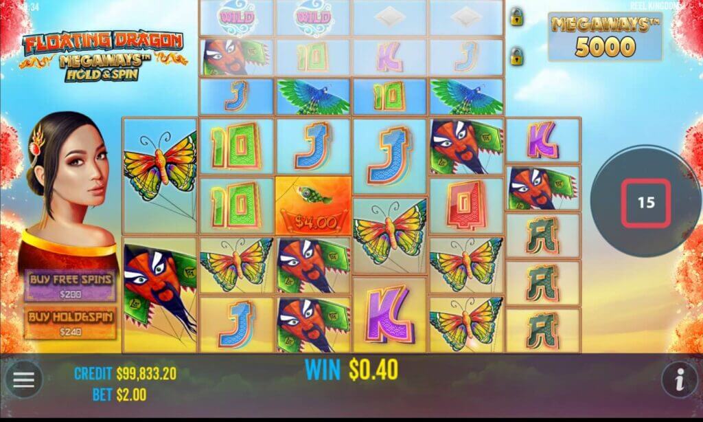 Floating Dragon Megaways spelplan