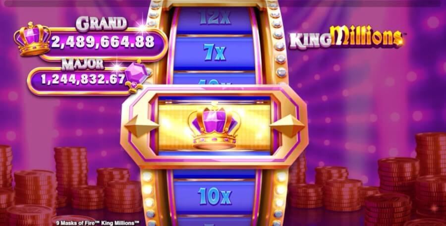 King Millons Wheel i 9 Masks of Fire King Millions