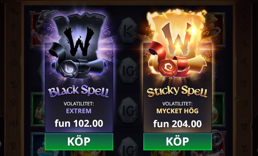 Köpfunktion i Mystic Spells