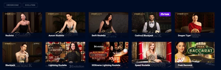 Vbet live casino