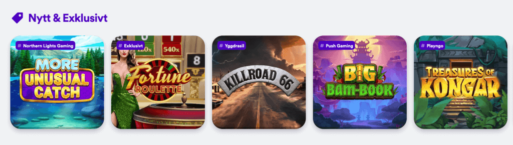 Nya spel hos Casumo