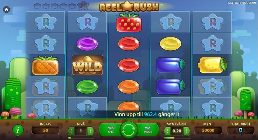 Reel Rush huvudspelet - Så spelar du