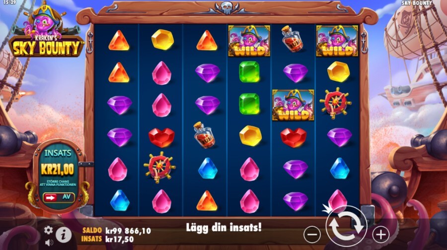 Grafiken i spelet Sky Bounty