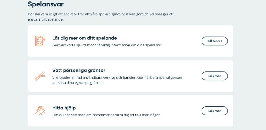 Ansvarsfullt spelande hos SpeedyCasino.