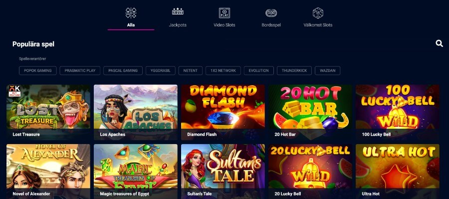 Casinospel hos VBet Casino