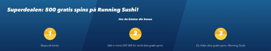 Supersnabbt Casino bonus
