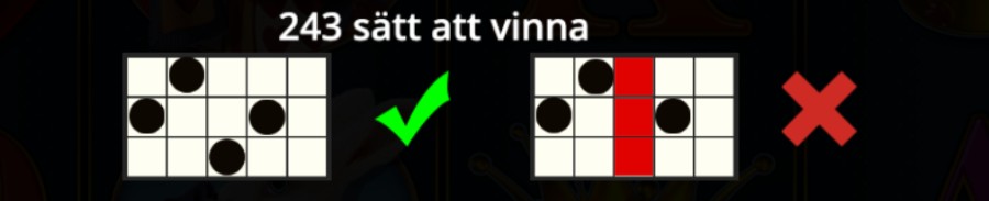 243 vinstlinjer i Queenie slot