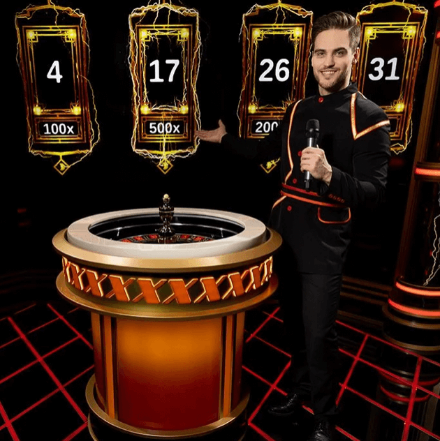 Värden i XXXtreme Lightning Roulette.