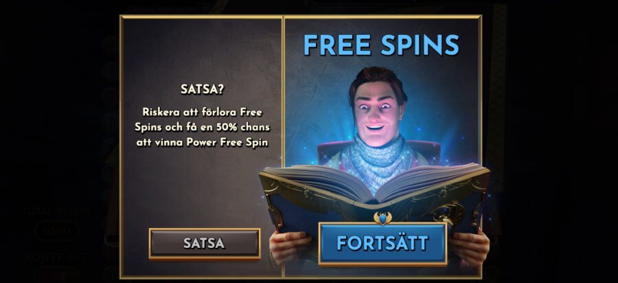 Satsa i Free Spins-läget
