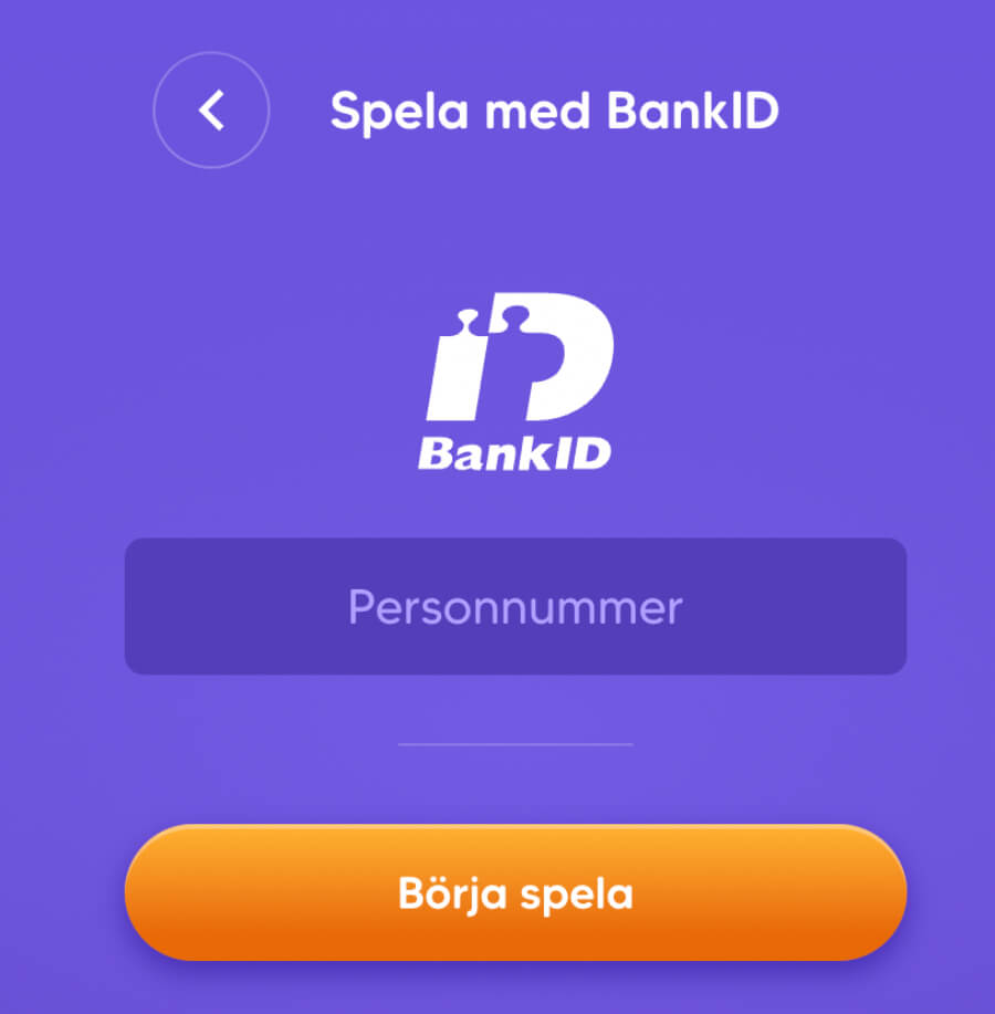 Spela med BankID.