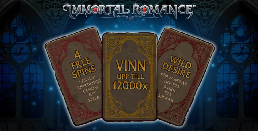 Bonusfunktioner i Immortal Romance