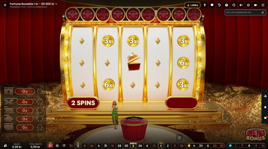 Bonusspelet i Fortune Roulette