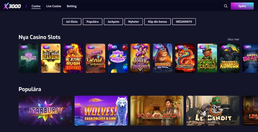 X3000 casino 