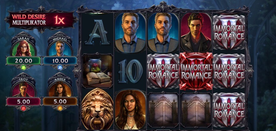 Huvudspelet i Immortal Romance 2