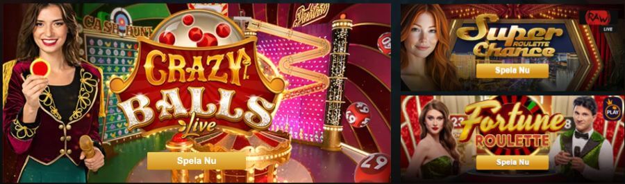 Live Casino hos Videoslots