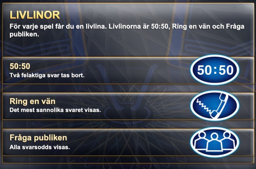 Livlina i Who Wants To Be A Millionare Megaways!