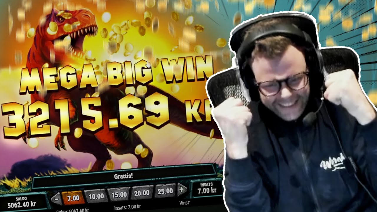 IGEN?! MEGA BIG WIN 496x PÅ RAGING REX 3!