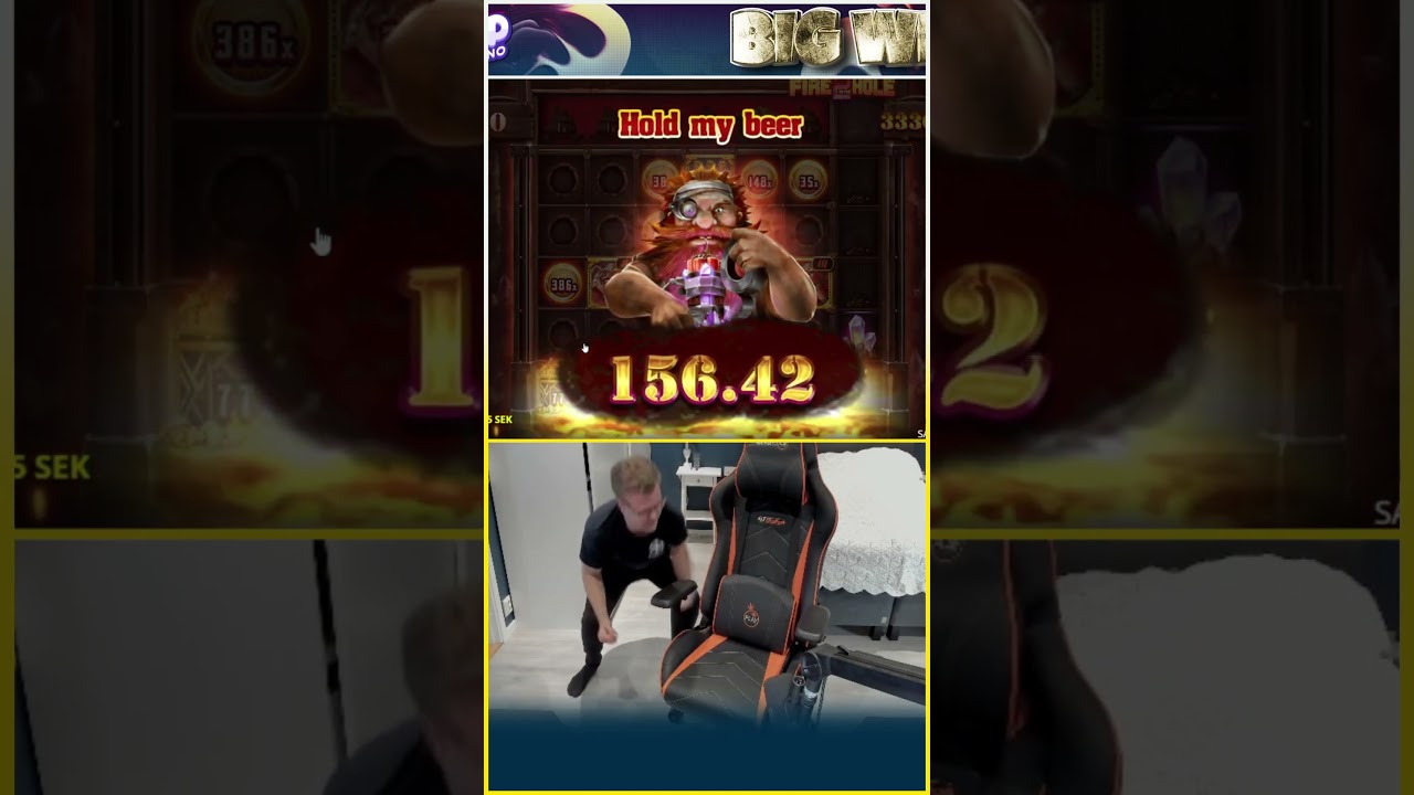 När WerreN slår vinstrekord flyger stolen! 🤩💪 #bigwin #slots @sveacasino_se