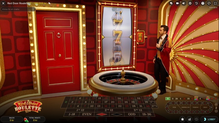 Red Door Roulette live 