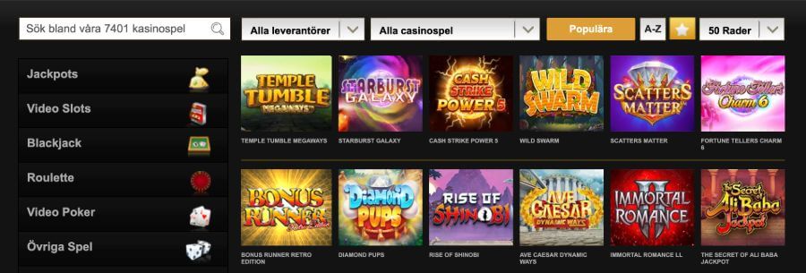 Slots hos Videoslots