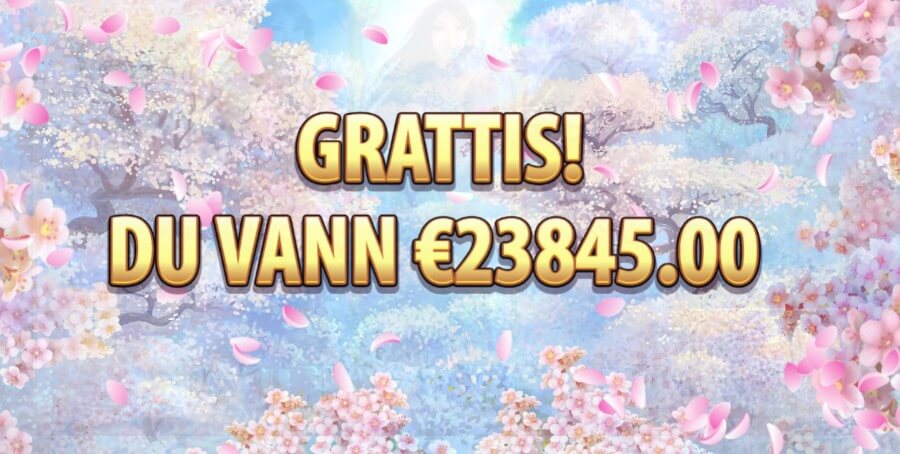Storvinst i Sakura Fortune