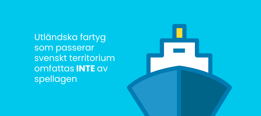 Utländska fartyg omfattas inte av spellagen