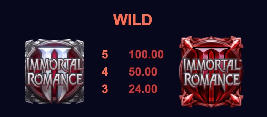 Wild Symboler i Immortal Romance 2. 